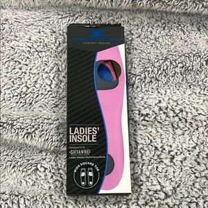 Size 9- Xero Gravity Ladies' Insole - Pink/Blue Accents